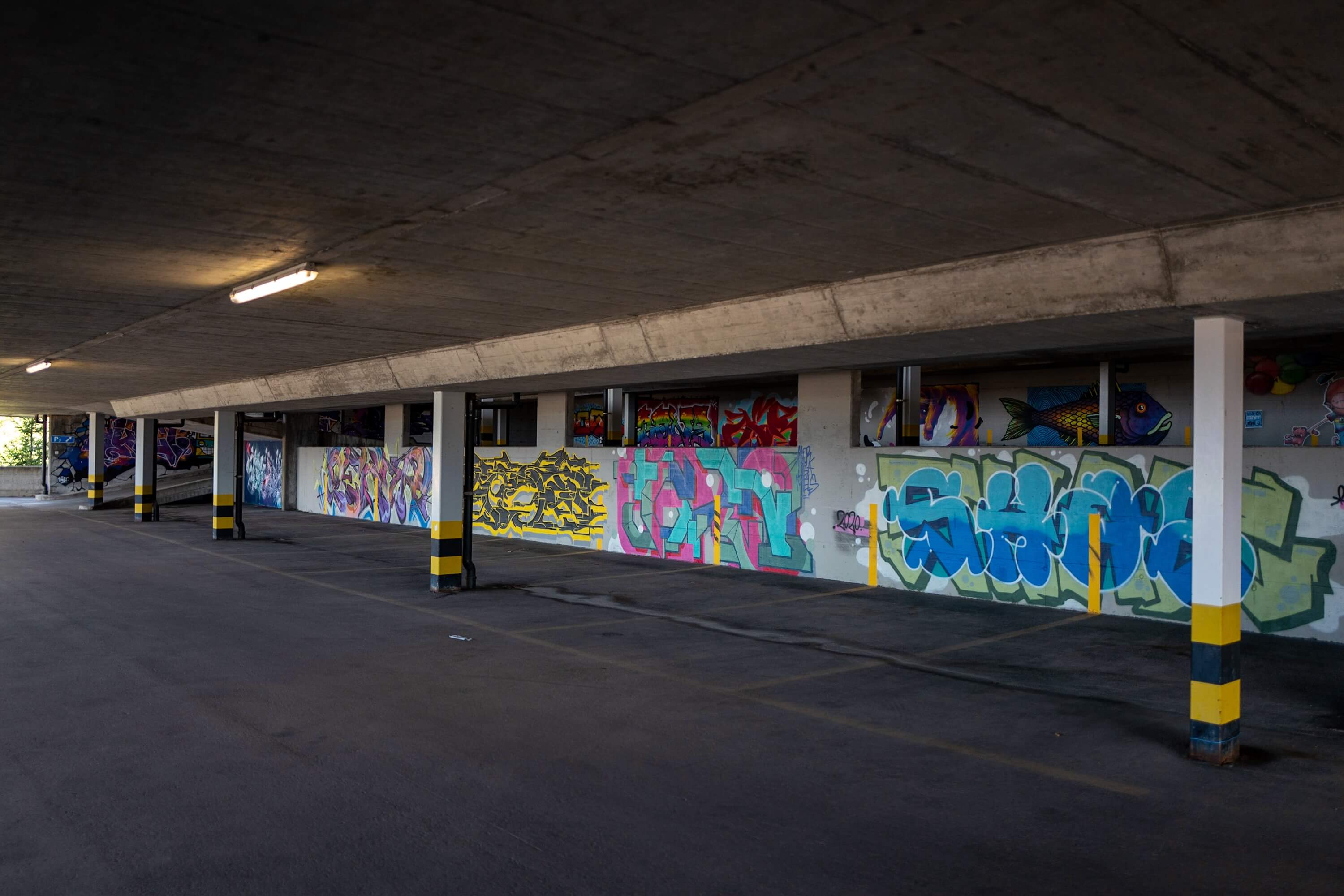 The Chetzeron parking garage in Crans Montana