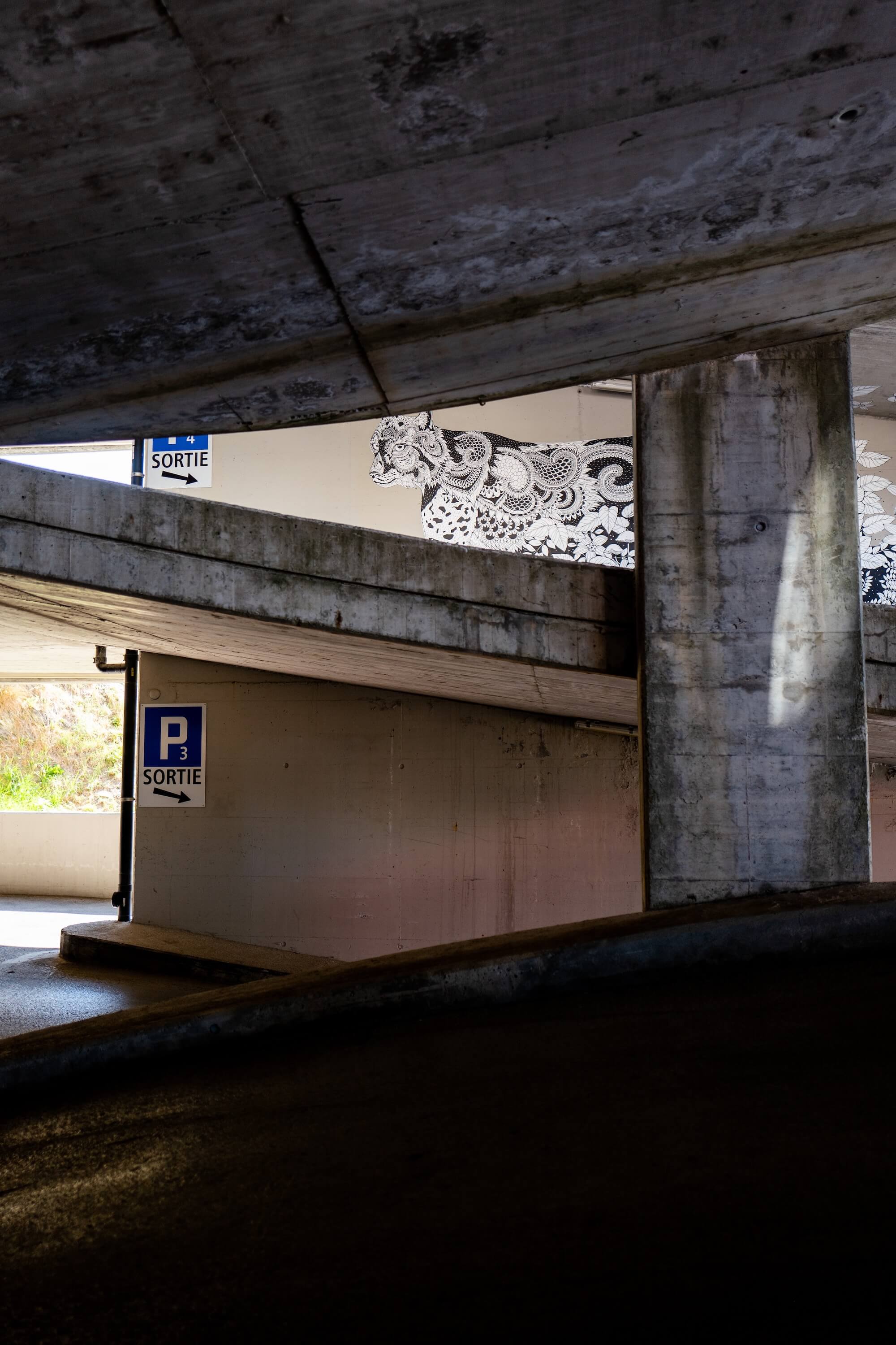 The Chetzeron parking garage in Crans Montana