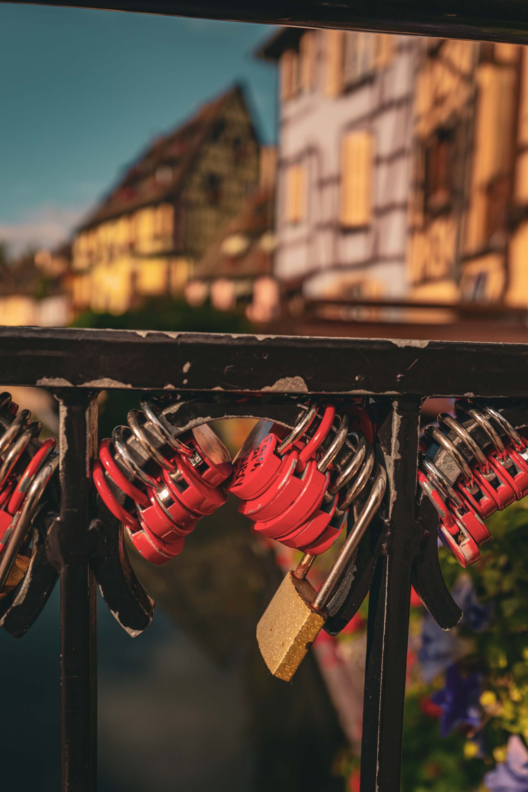 Close up of the locks