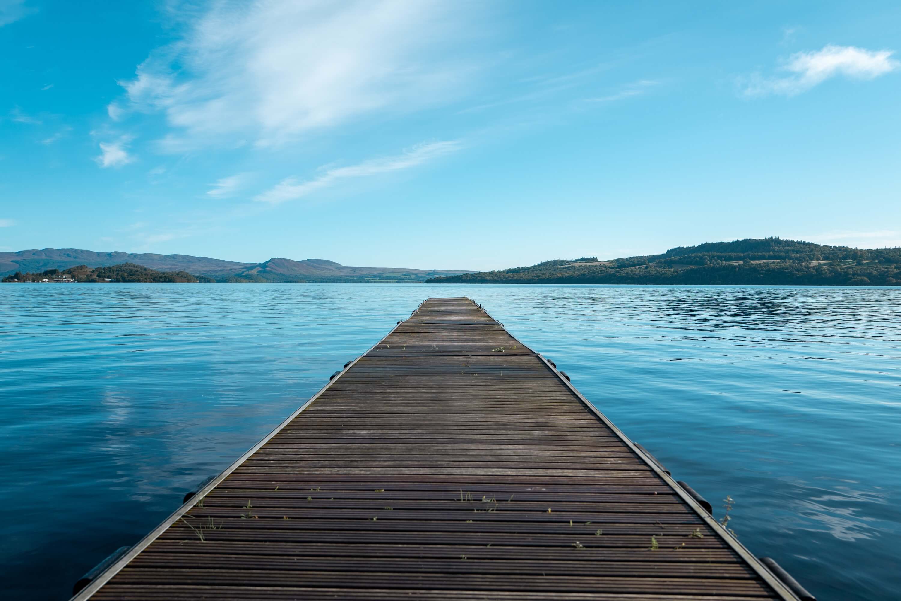 The jetty at Loch Lomond