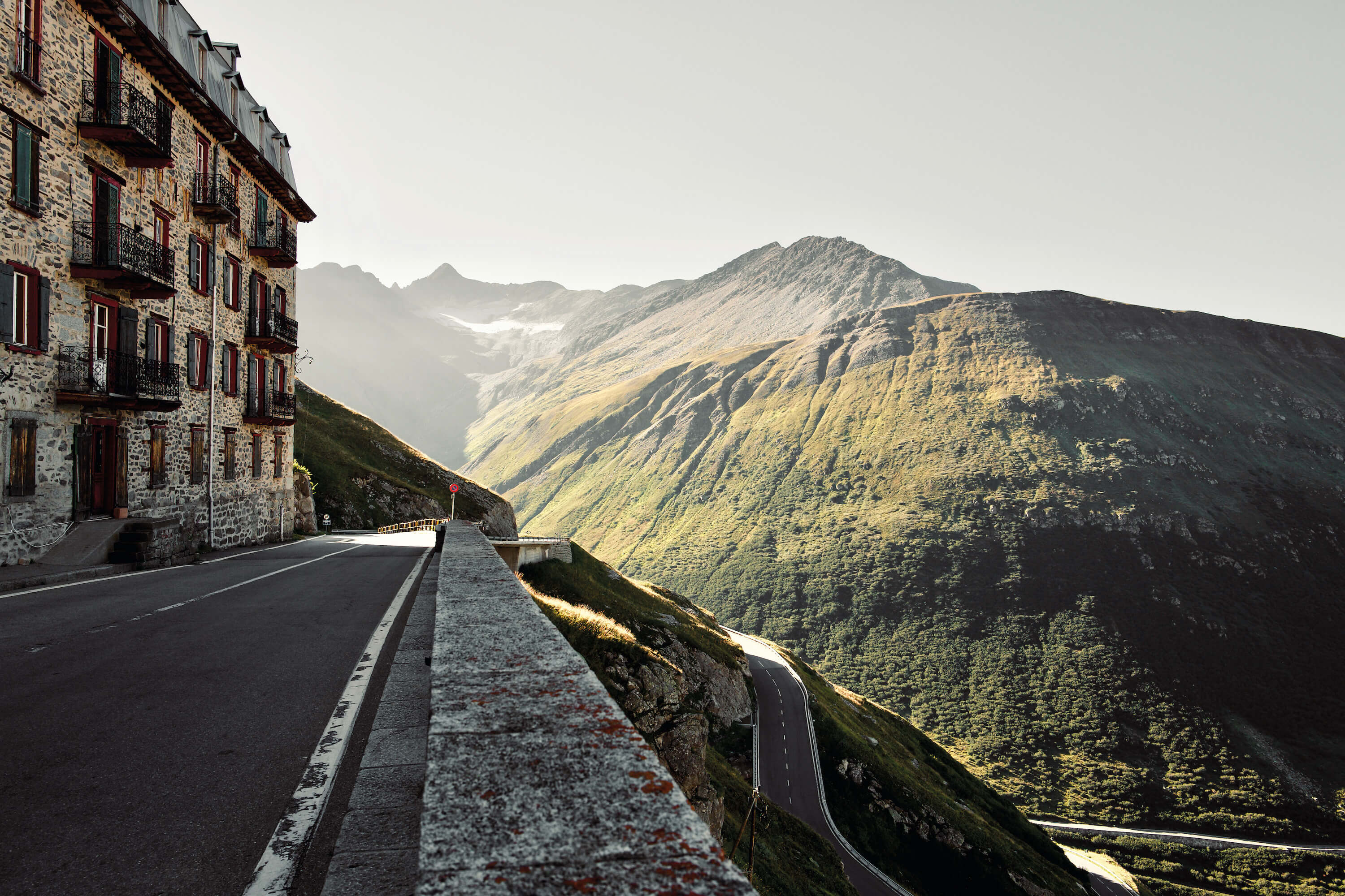 Side of the Belvédère hotel