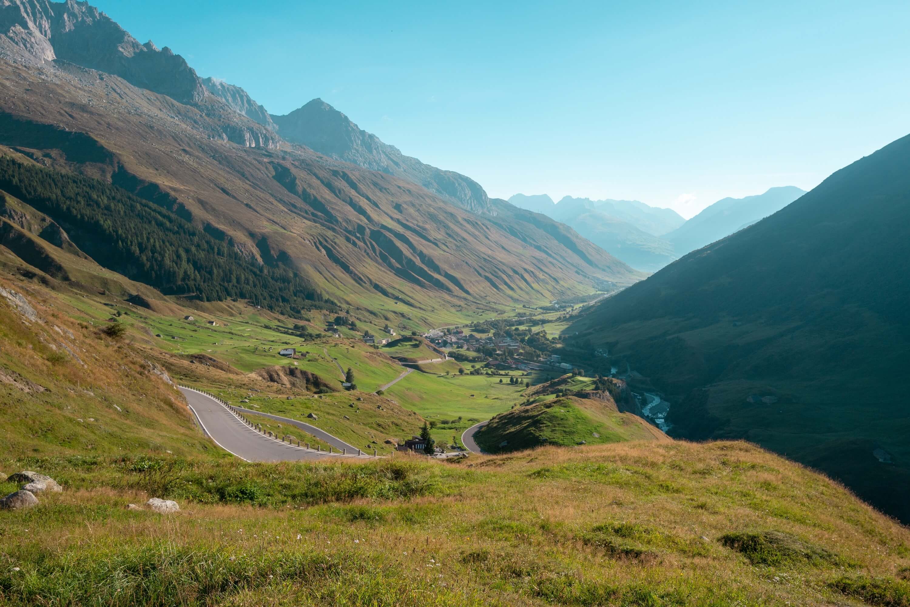 View of the Furka Pass