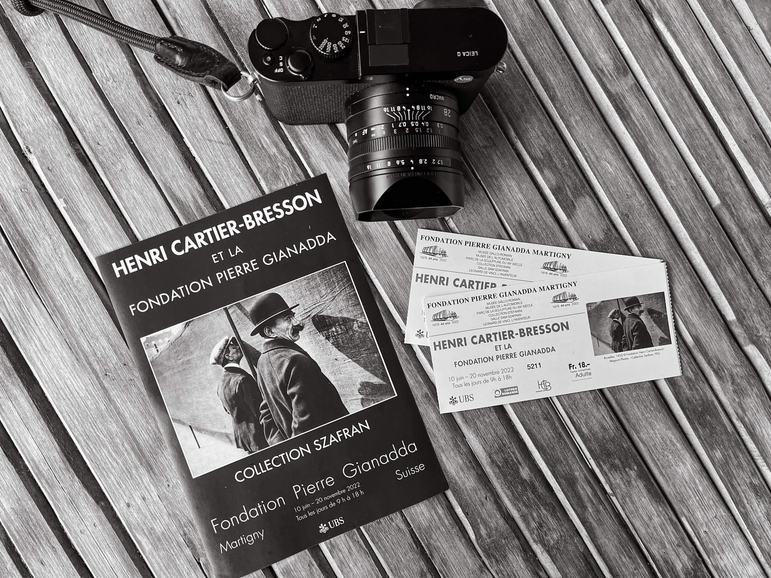 exhibition tickets and booklet