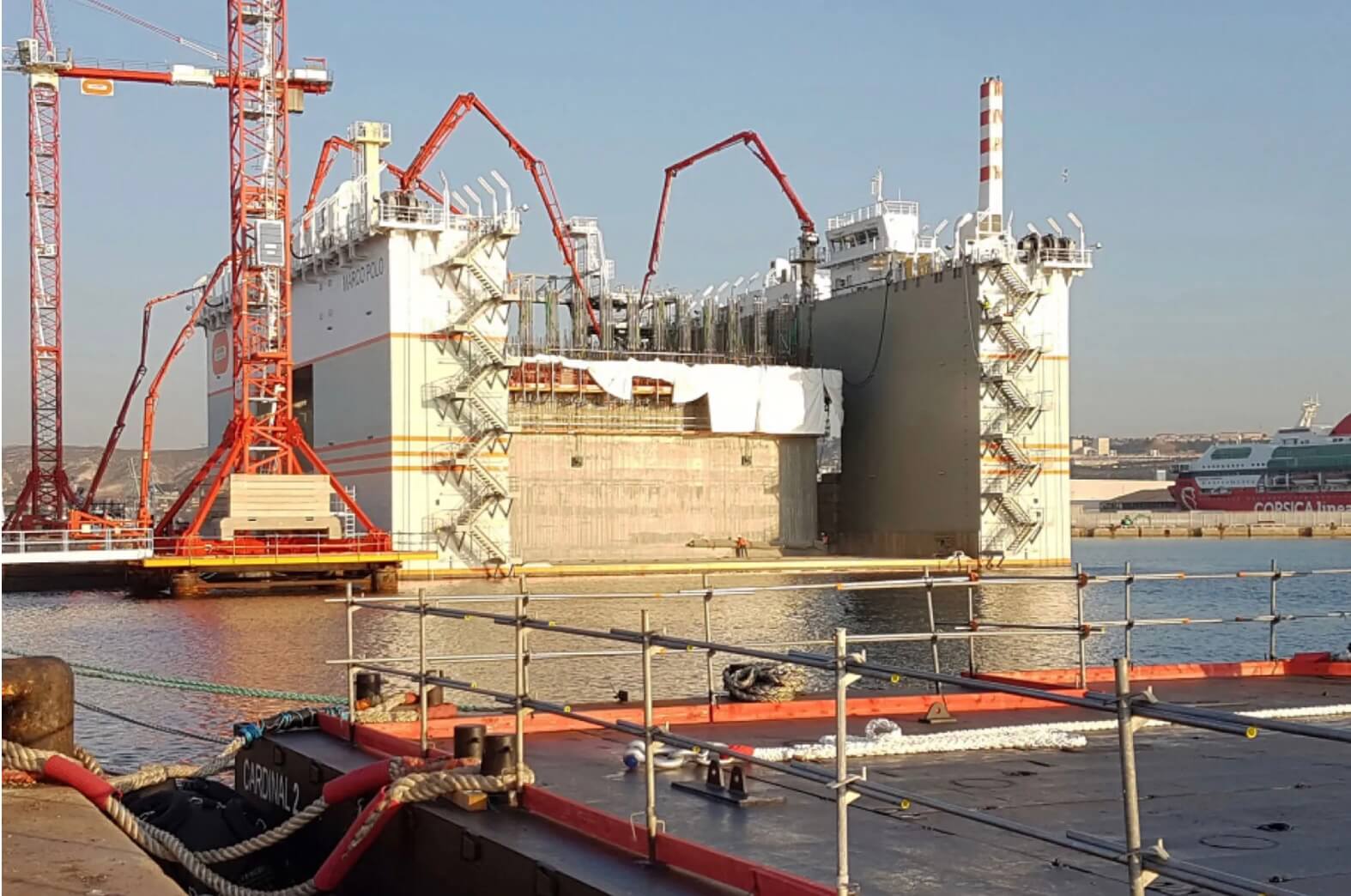 Caisson being built for Mareterra