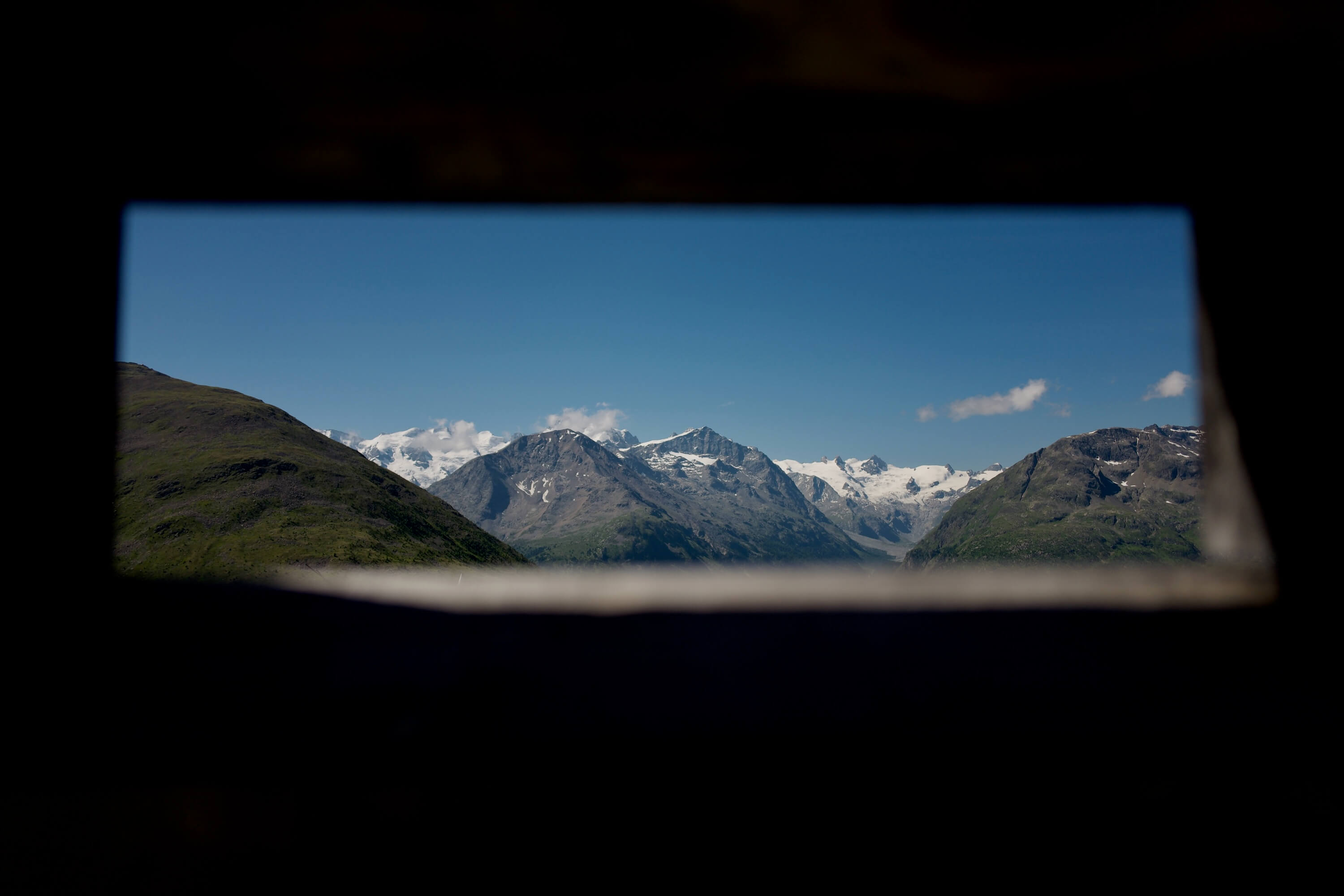 View of the Bernina Range