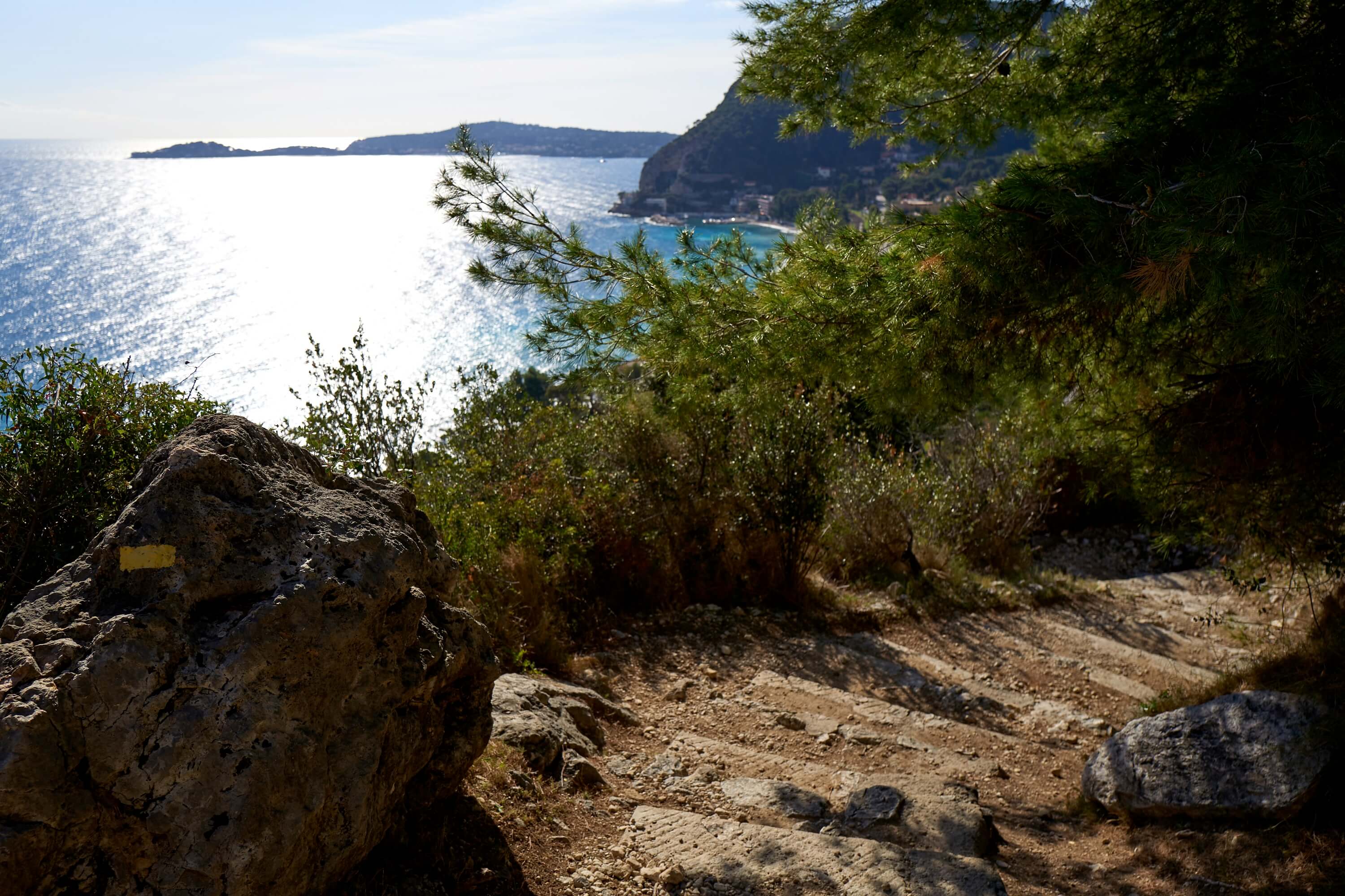Quickly changing to rougher surface - both the views and the steps are plentiful.