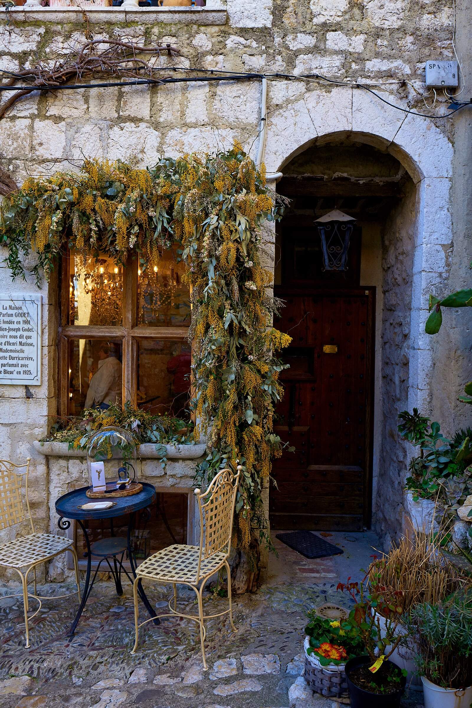 Alleys and cafes...
