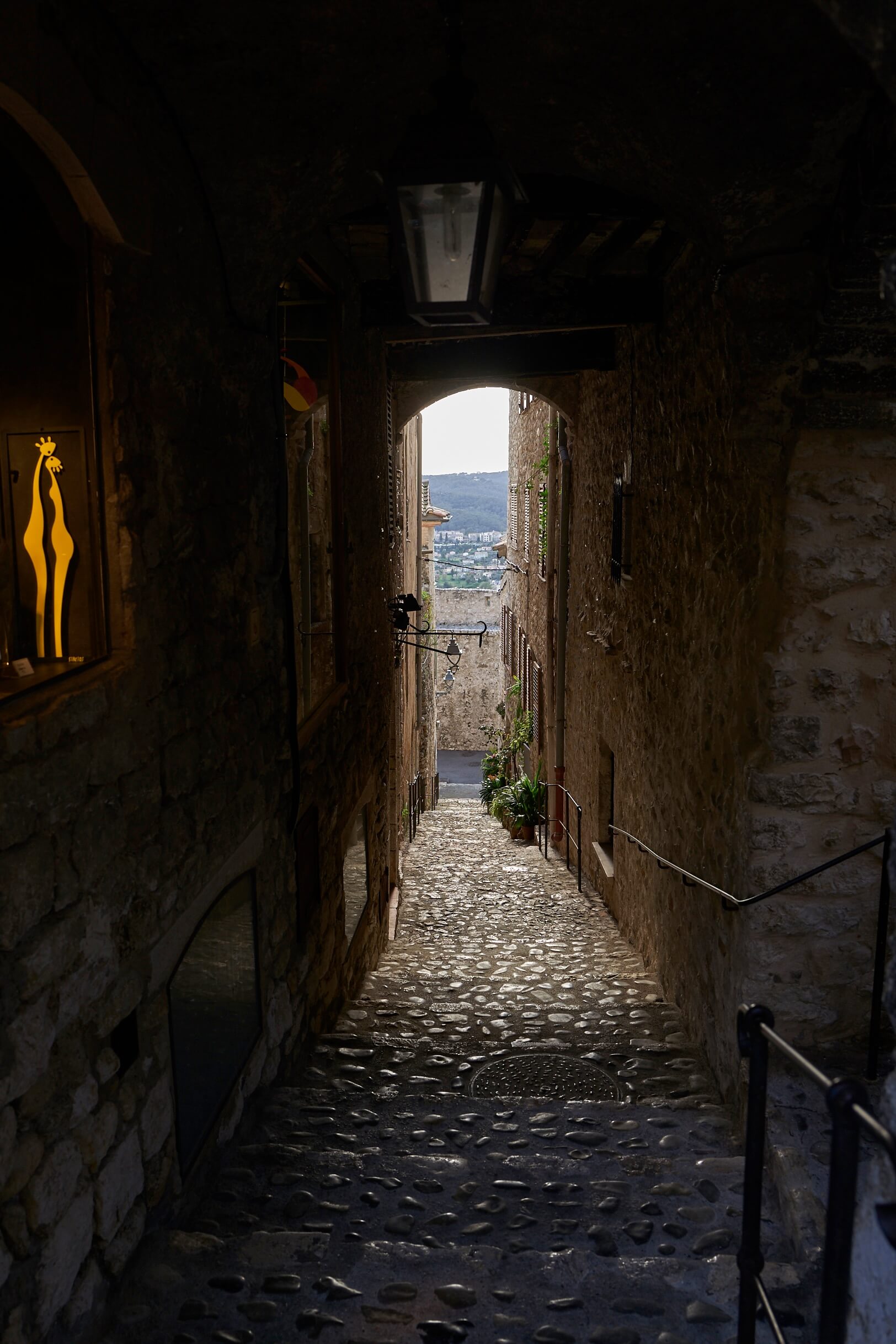 Alleys and cafes...