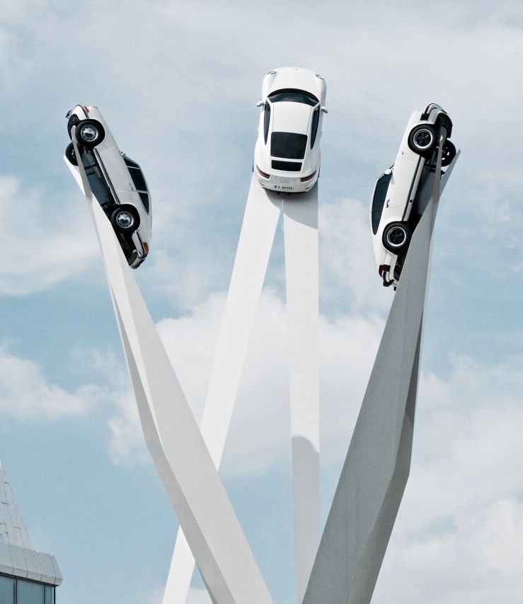 Sculpture on the Porscheplatz by Gerry Judah