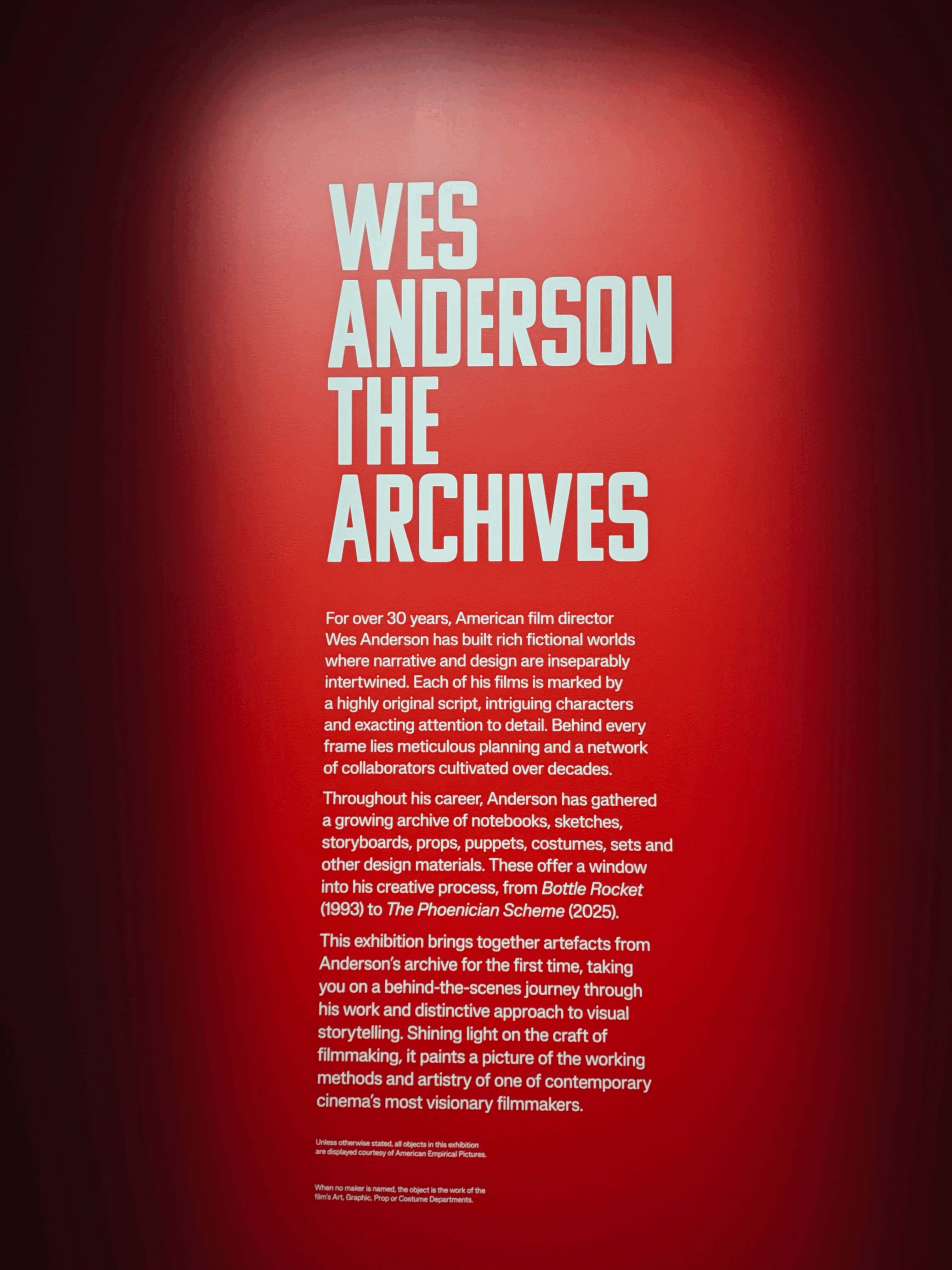 A poster for The Archives exhibition