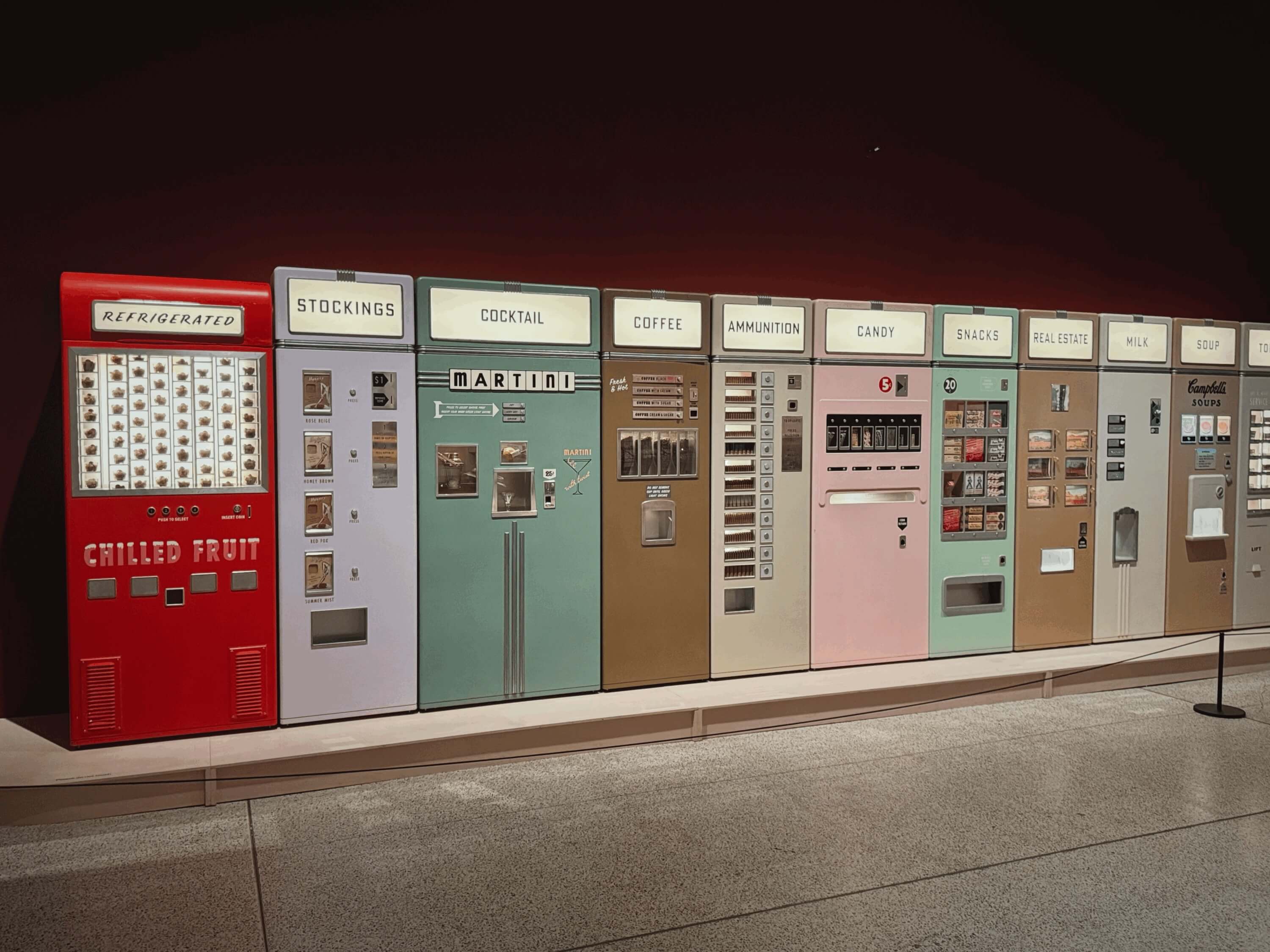 Vending machines from Asteroid City