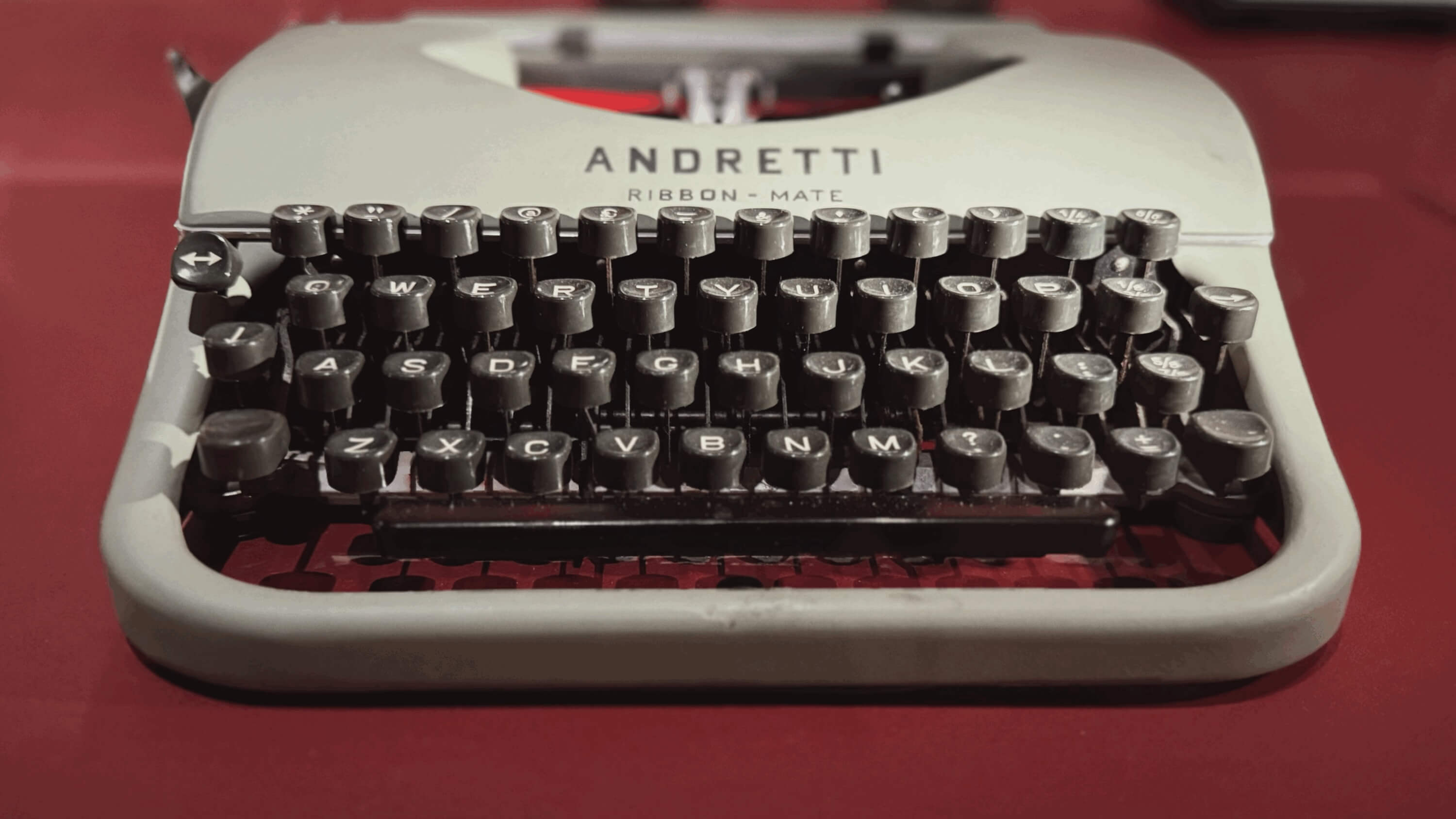 Andretti Ribbon-Mate typewriter from The French Dispatch