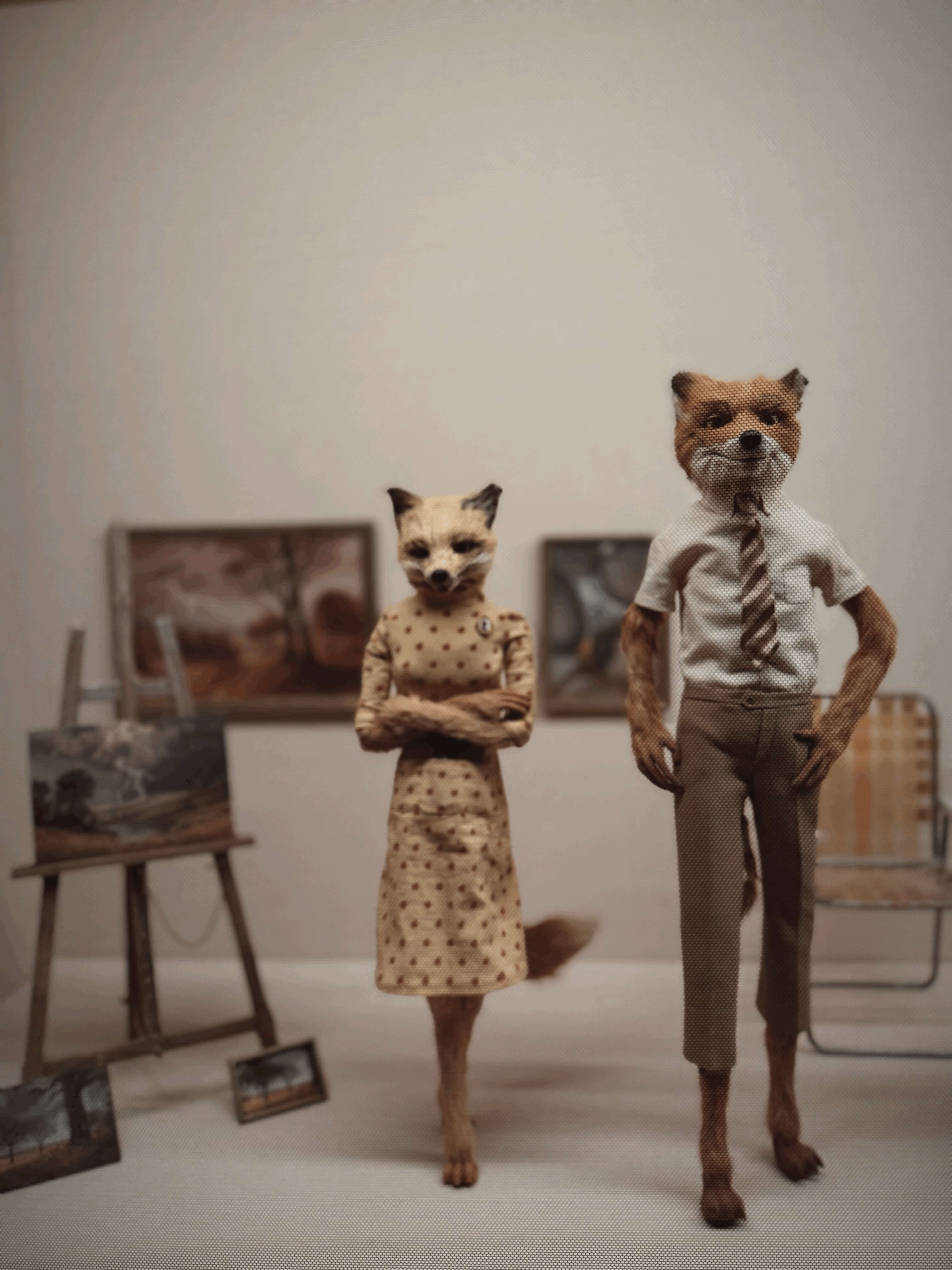 Miniatures of Mr and Mrs Fox